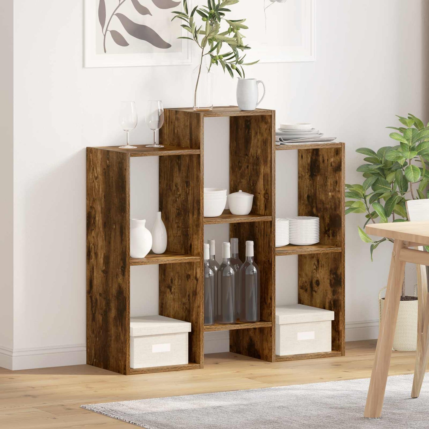 Sideboard Räuchereiche 90 x 30 x 90 cm