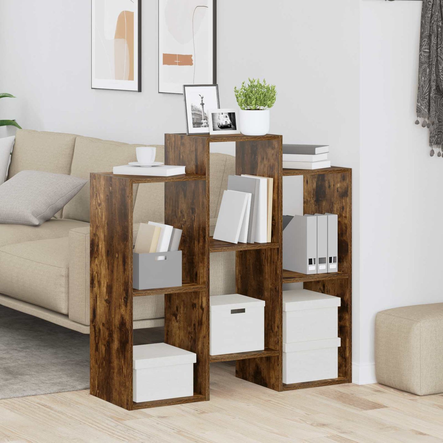 Sideboard Räuchereiche 90 x 30 x 90 cm