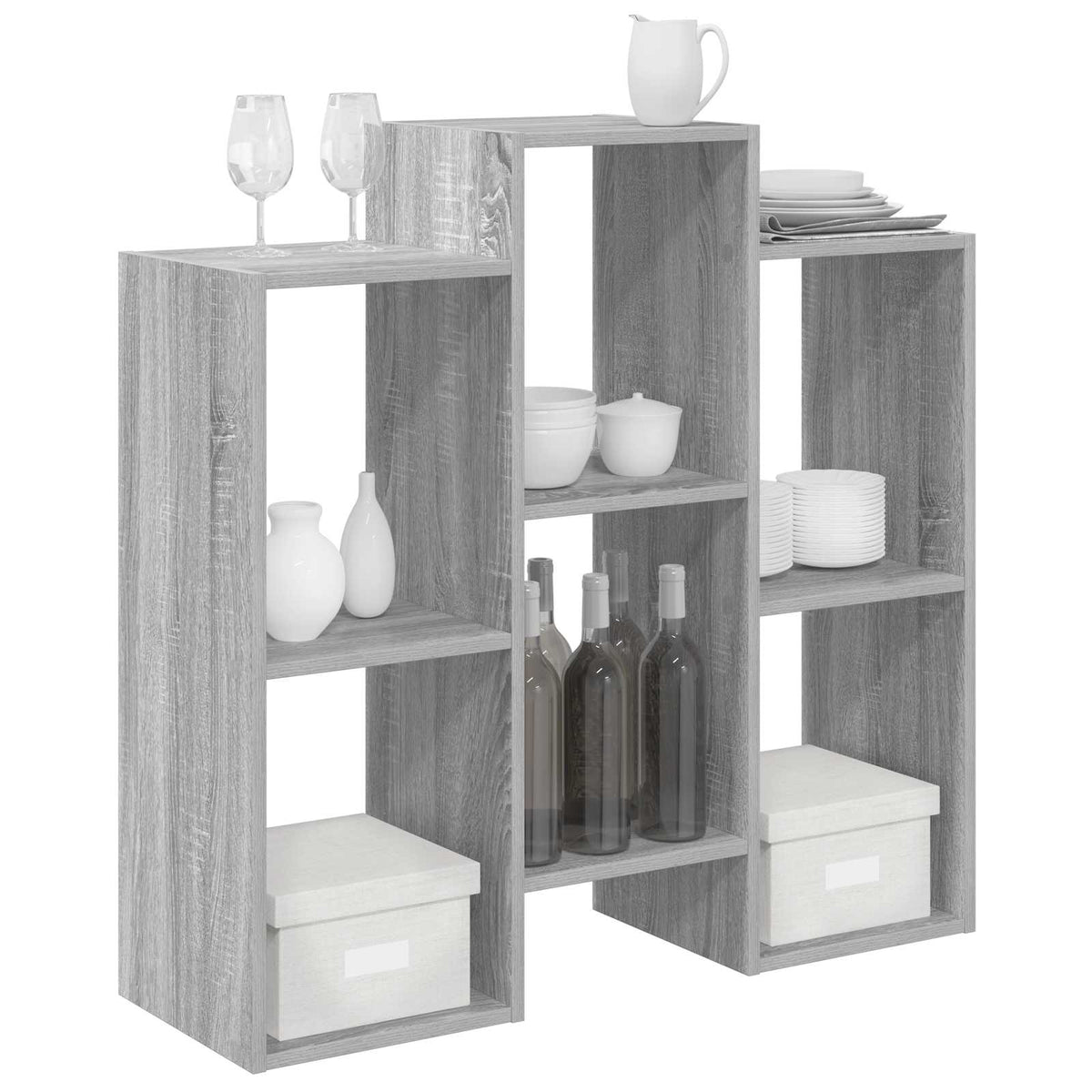 Sideboard Sonoma-Grau 90 x 30 x 90 cm