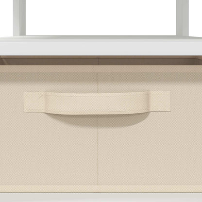 Couchtisch Weiß 77 x 55 x 42 cm Holzwerkstoff