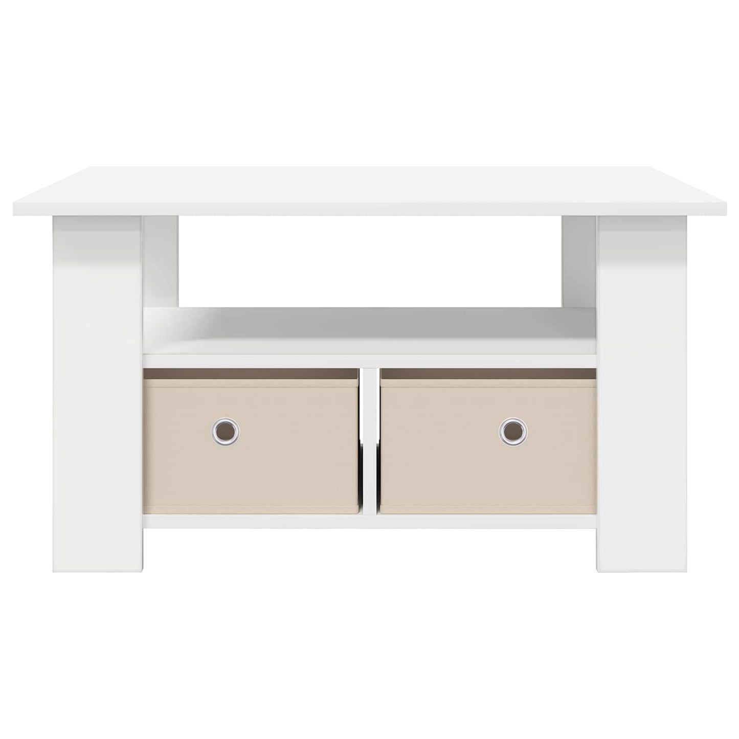 Couchtisch Weiß 77 x 55 x 42 cm Holzwerkstoff