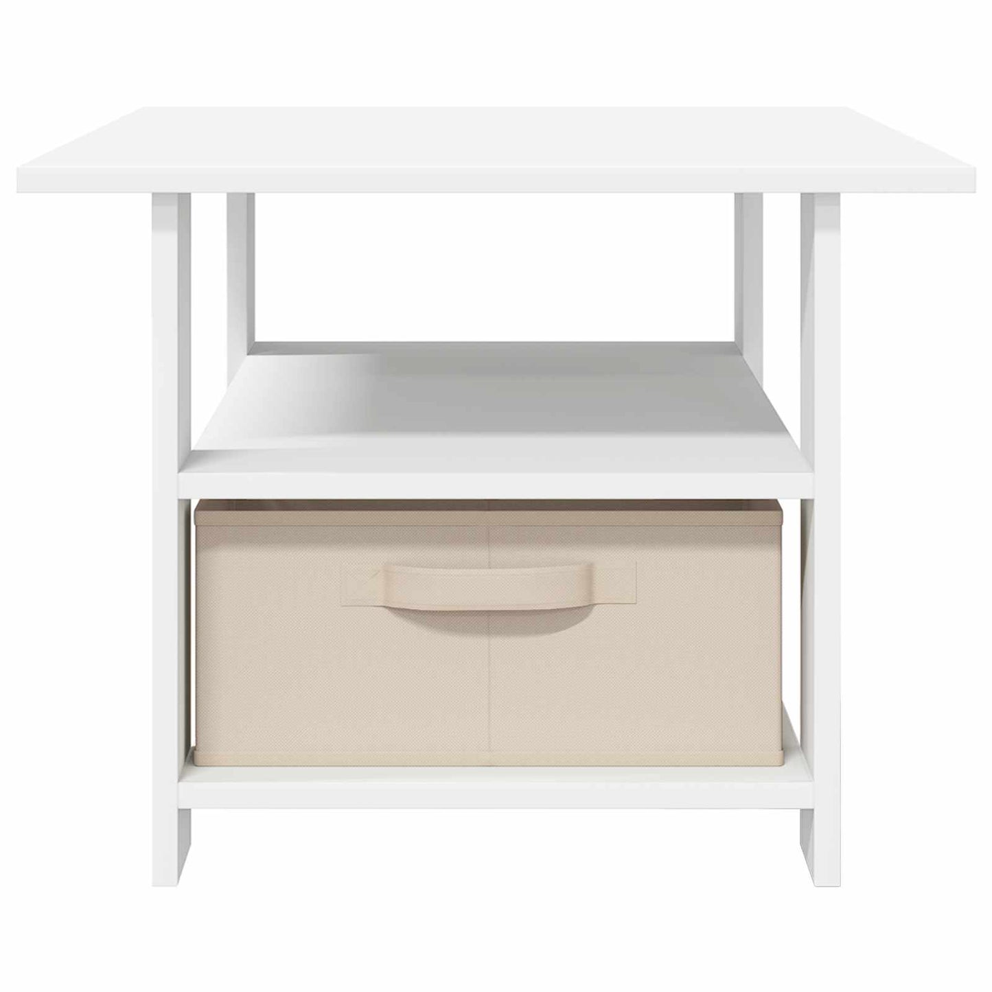 Couchtisch Weiß 77 x 55 x 42 cm Holzwerkstoff