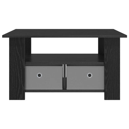 Couchtisch Schwarz Eichen-Optik 77 x 55 x 42 cm Holzwerkstoff