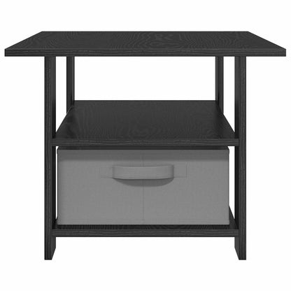 Couchtisch Schwarz Eichen-Optik 77 x 55 x 42 cm Holzwerkstoff