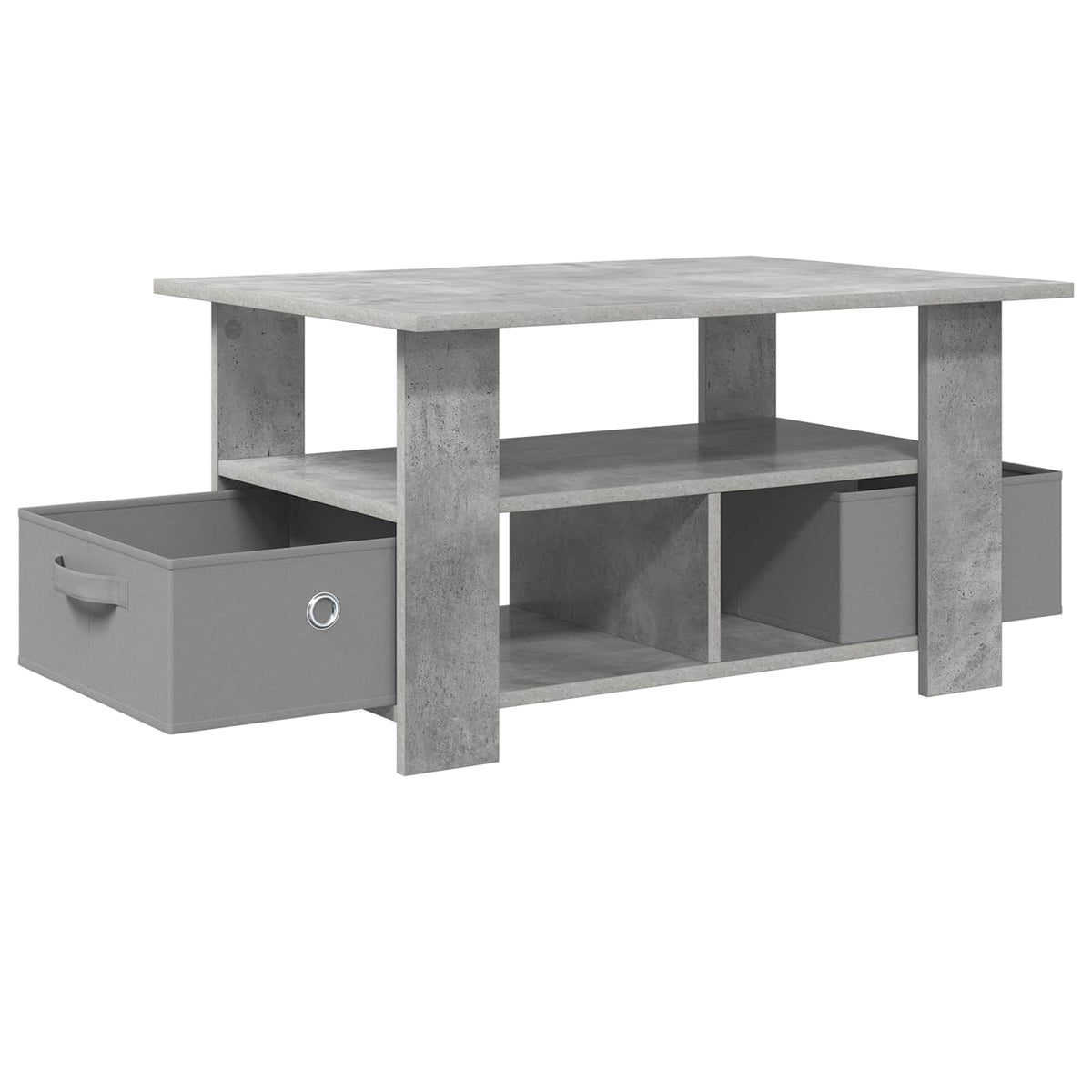 Couchtisch Beton Grau 77 x 55 x 42 cm Holzwerkstoff