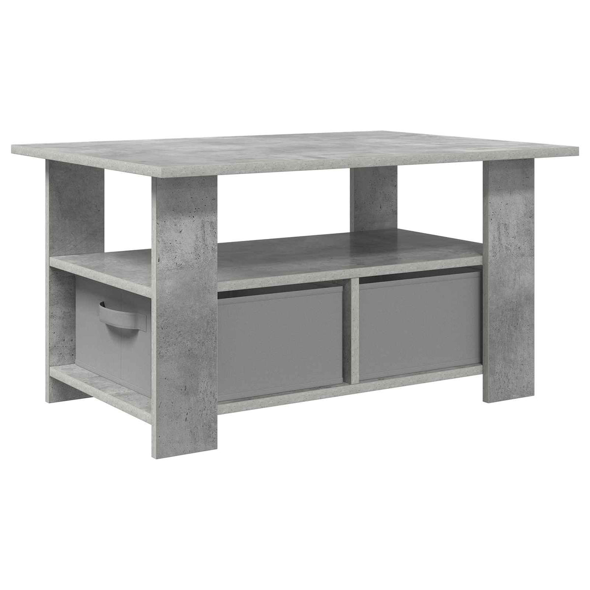 Couchtisch Beton Grau 77 x 55 x 42 cm Holzwerkstoff