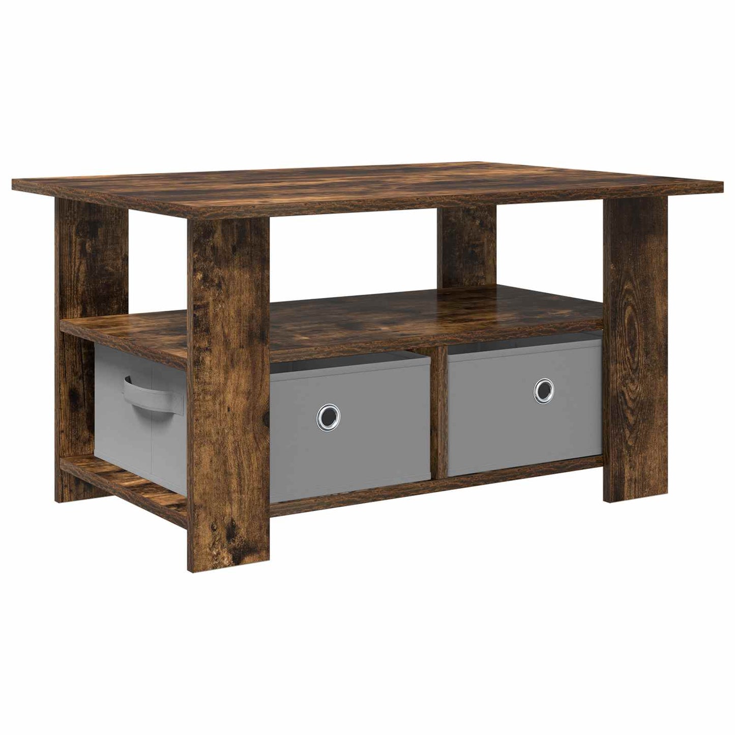 Couchtisch Geräucherte Eiche 77 x 55 x 42 cm Holzwerkstoff