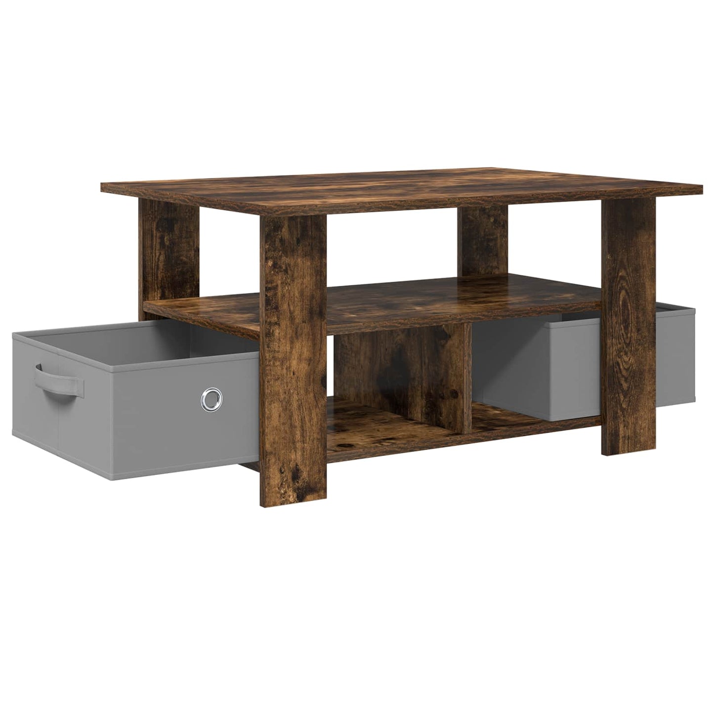 Couchtisch Geräucherte Eiche 77 x 55 x 42 cm Holzwerkstoff