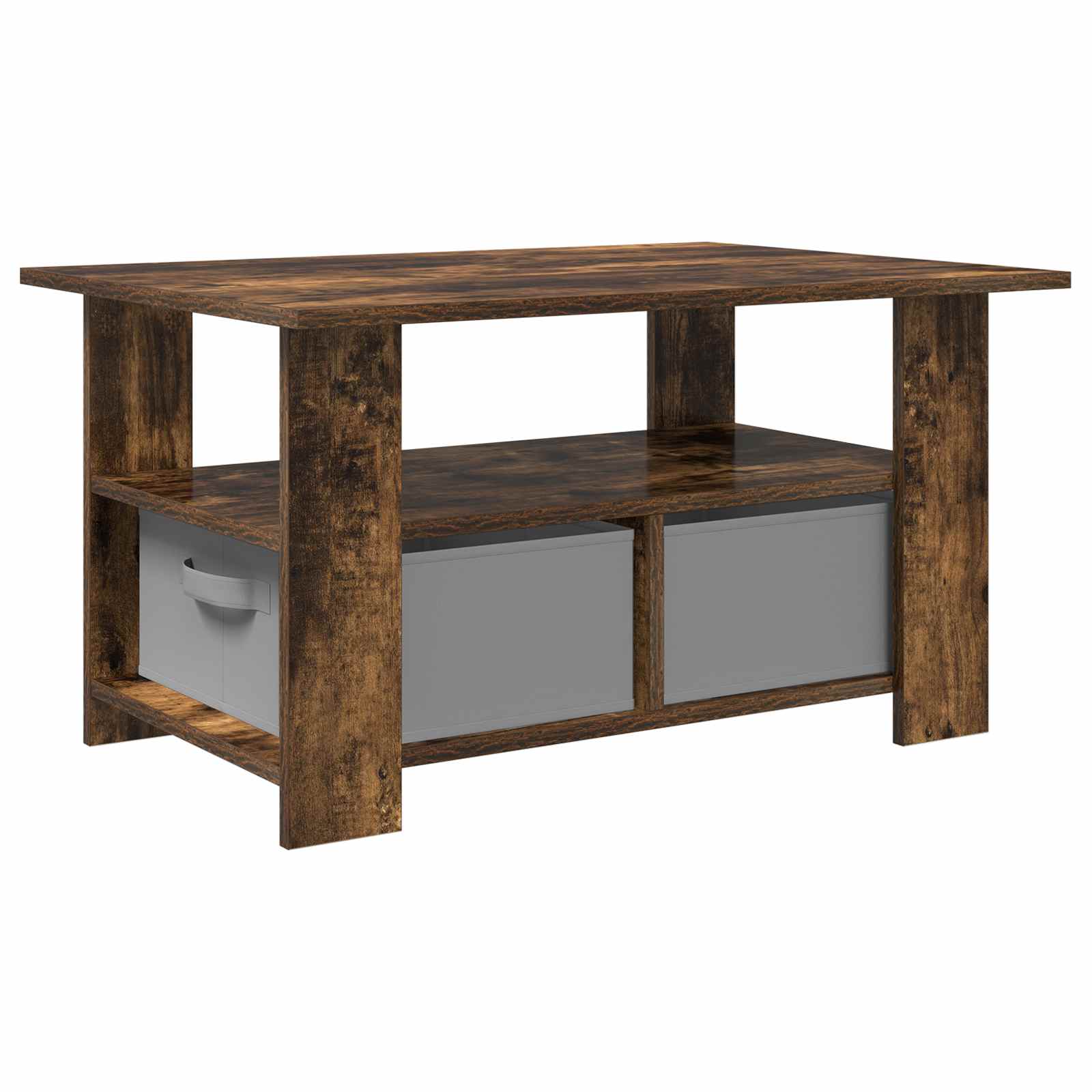Couchtisch Geräucherte Eiche 77 x 55 x 42 cm Holzwerkstoff