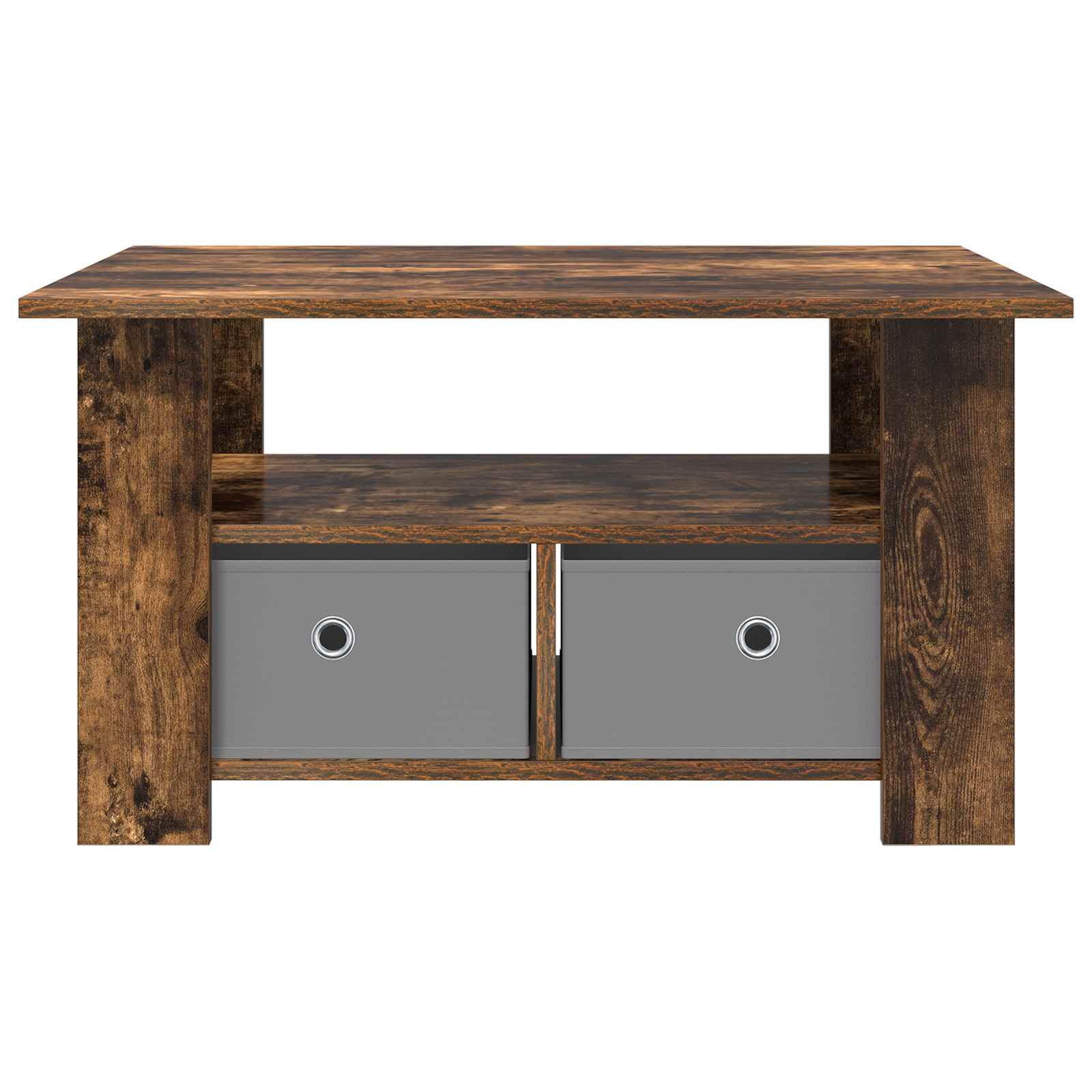 Couchtisch Geräucherte Eiche 77 x 55 x 42 cm Holzwerkstoff