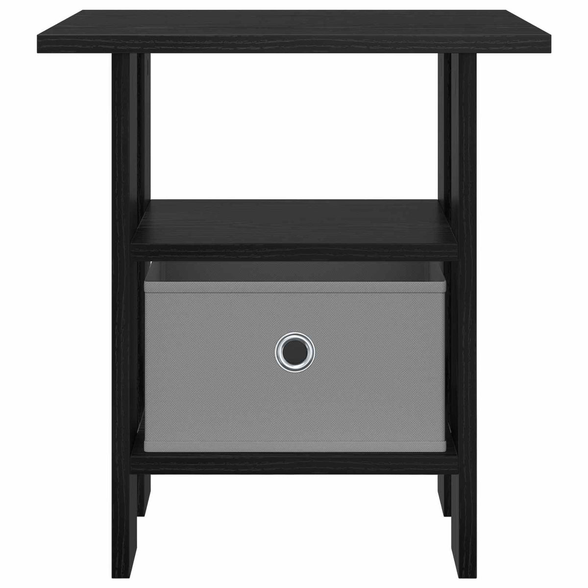 Nachttisch Schwarz Eichen-Optik 41 x 40 x 45 cm Holzwerkstoff