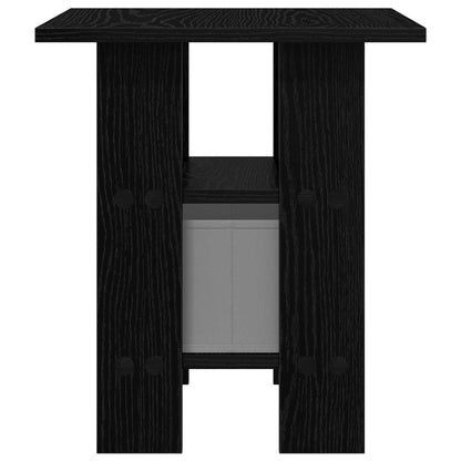 Nachttisch Schwarz Eichen-Optik 41 x 40 x 45 cm Holzwerkstoff