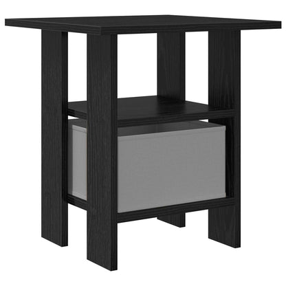 Nachttisch 2 stk. Schwarz Eichen-Optik 41 x 40 x 45 cm