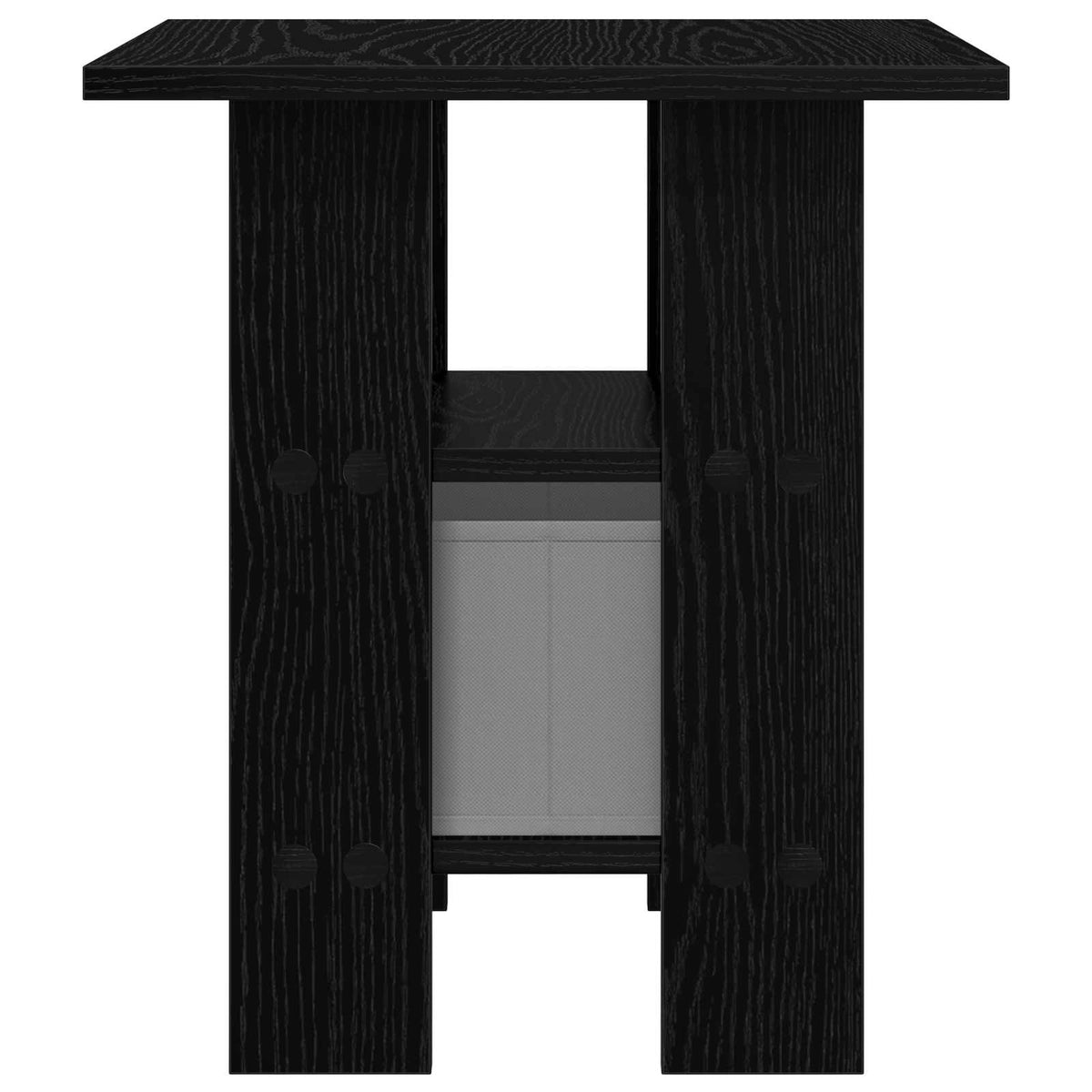 Nachttisch 2 stk. Schwarz Eichen-Optik 41 x 40 x 45 cm