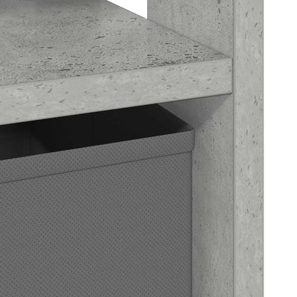 Nachttisch 2 stk. Beton Grau 41 x 40 x 45 cm Holzwerkstoff
