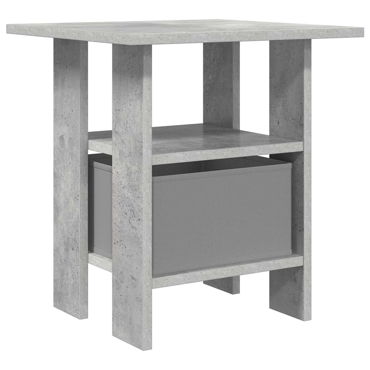 Nachttisch 2 stk. Beton Grau 41 x 40 x 45 cm Holzwerkstoff