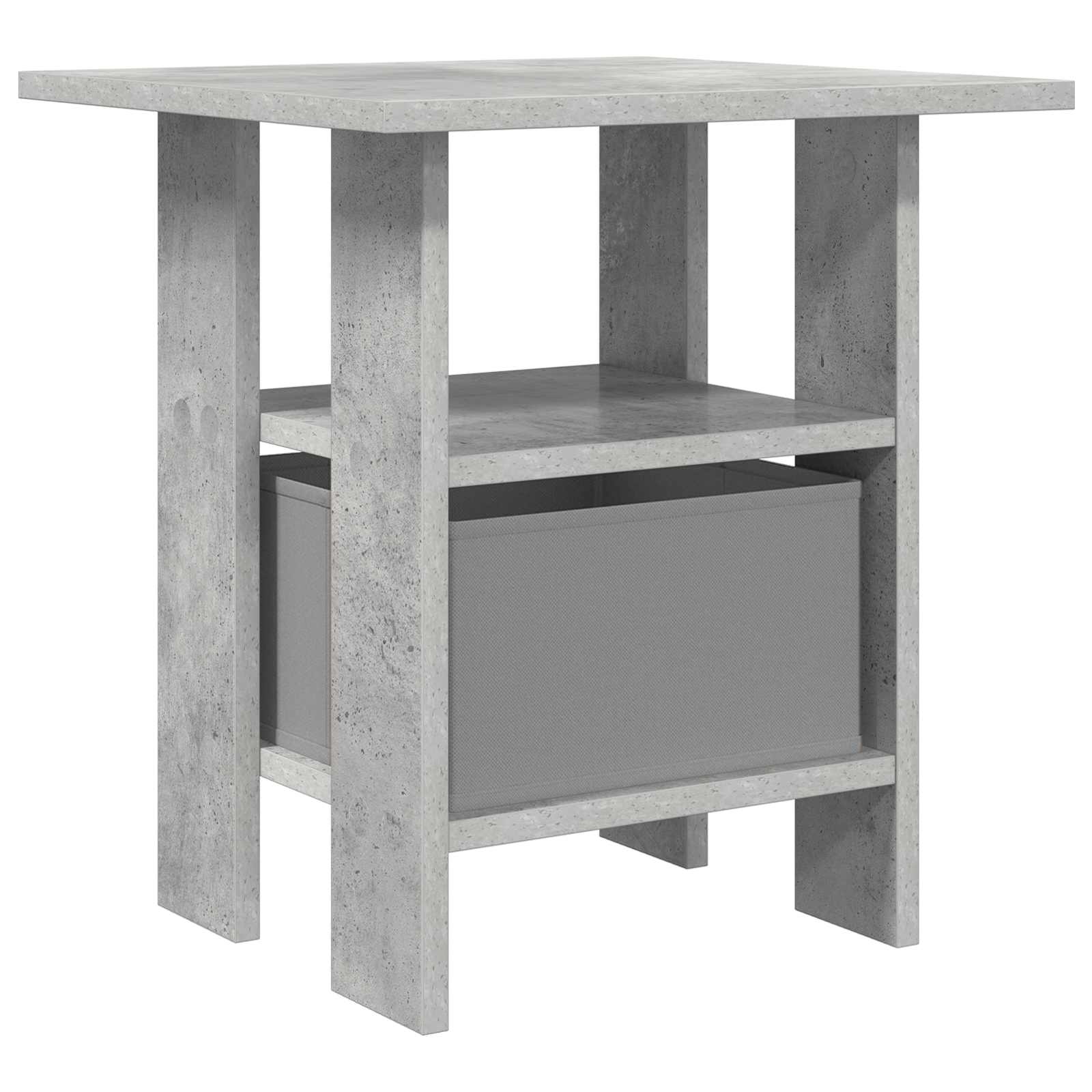 Nachttisch 2 stk. Beton Grau 41 x 40 x 45 cm Holzwerkstoff