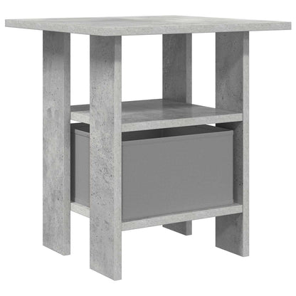 Nachttisch 2 stk. Beton Grau 41 x 40 x 45 cm Holzwerkstoff
