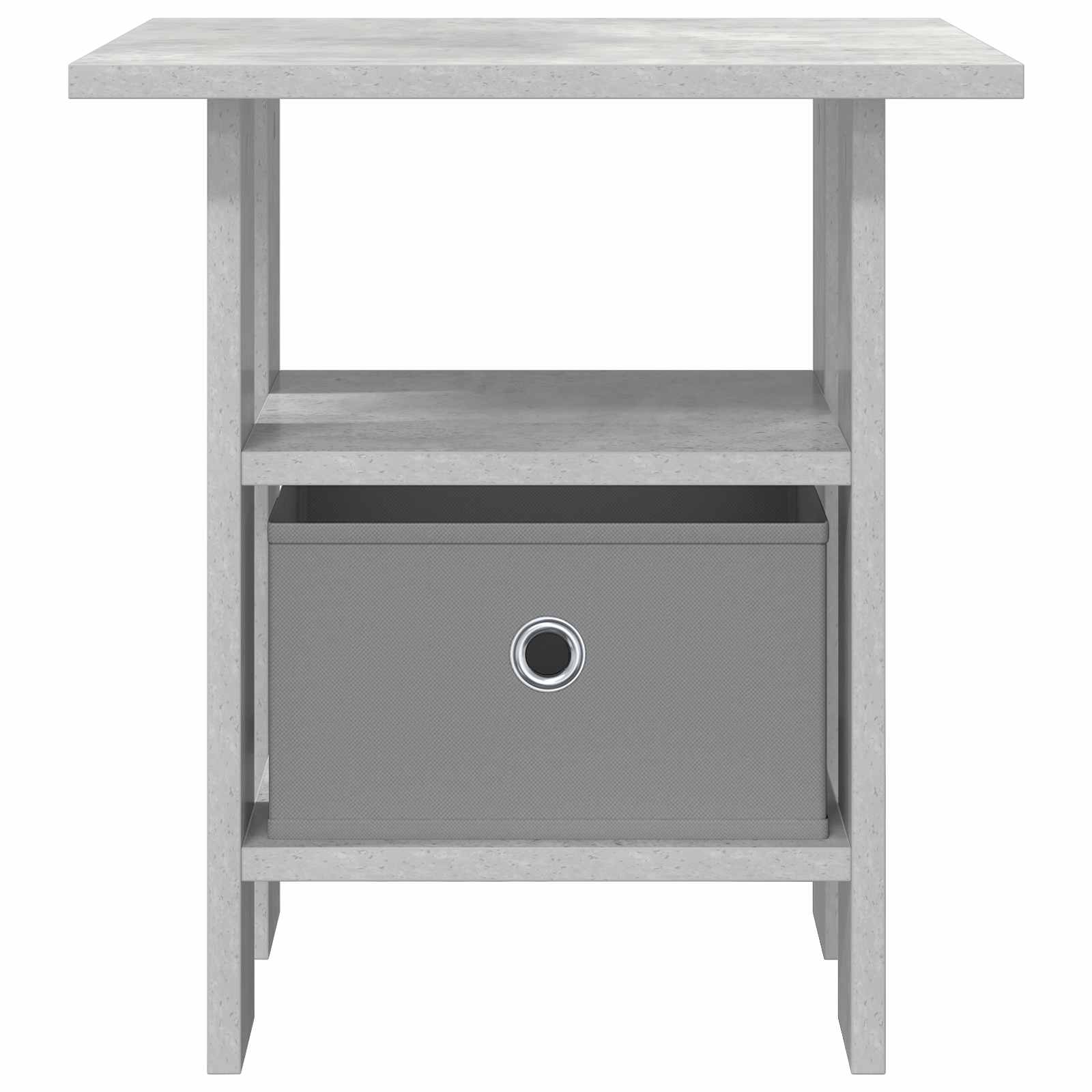 Nachttisch 2 stk. Beton Grau 41 x 40 x 45 cm Holzwerkstoff