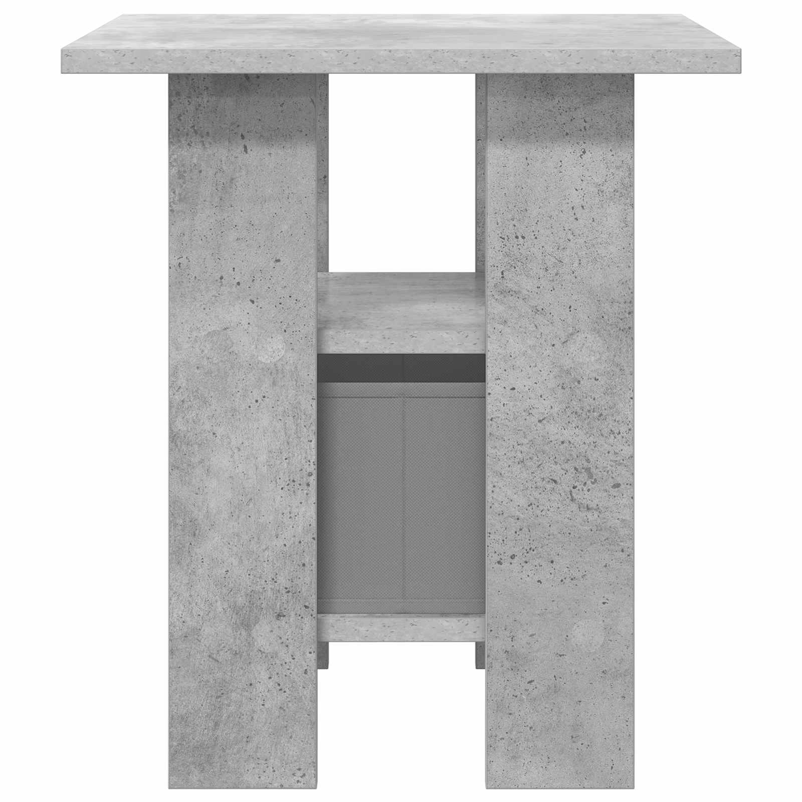 Nachttisch 2 stk. Beton Grau 41 x 40 x 45 cm Holzwerkstoff