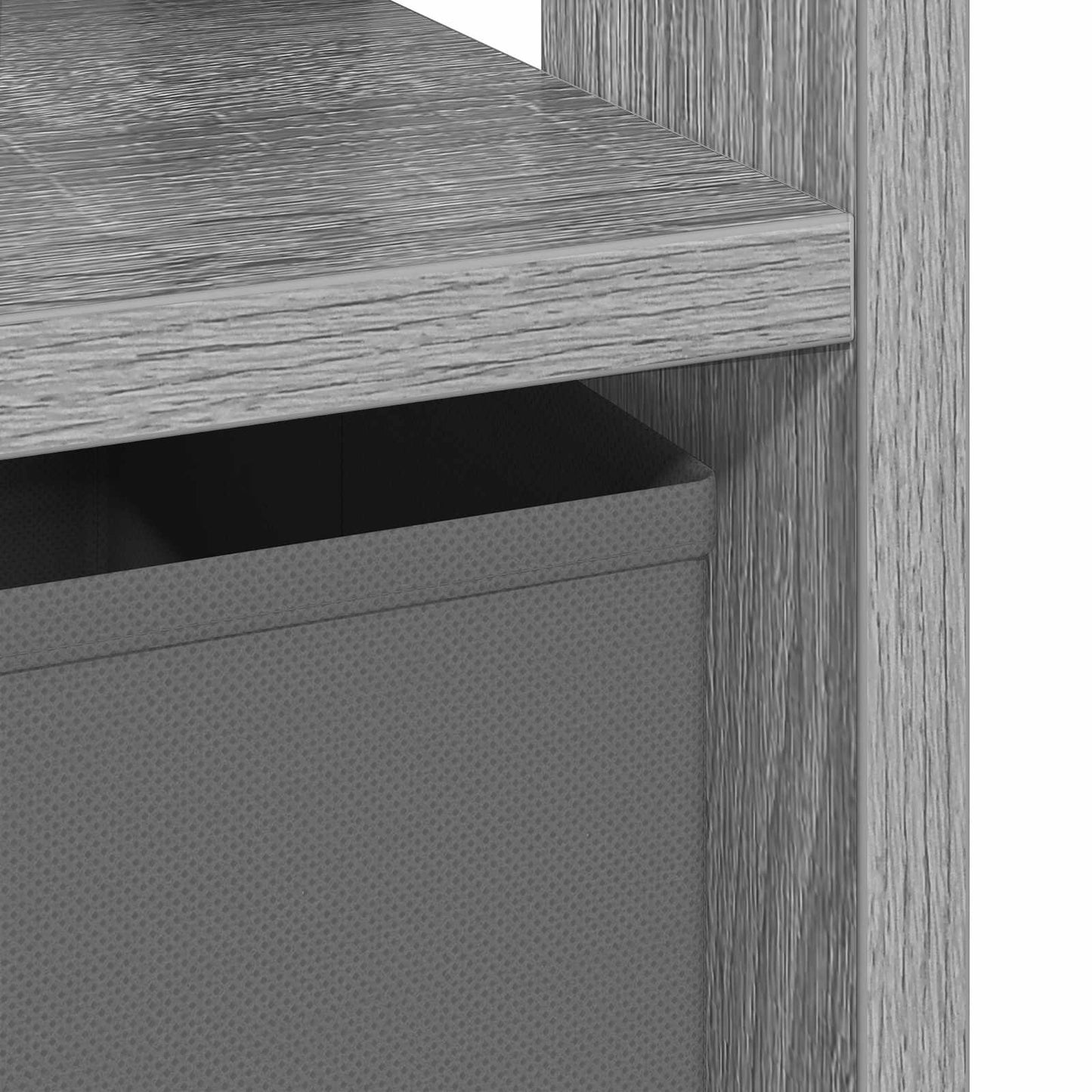 Nachttisch 2 stk. Graues Sonoma 41 x 40 x 45 cm Holzwerkstoff