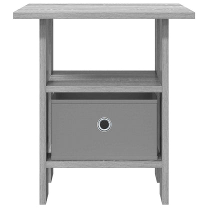 Nachttisch 2 stk. Sonoma-Grau 41 x 40 x 45 cm Holzwerkstoff