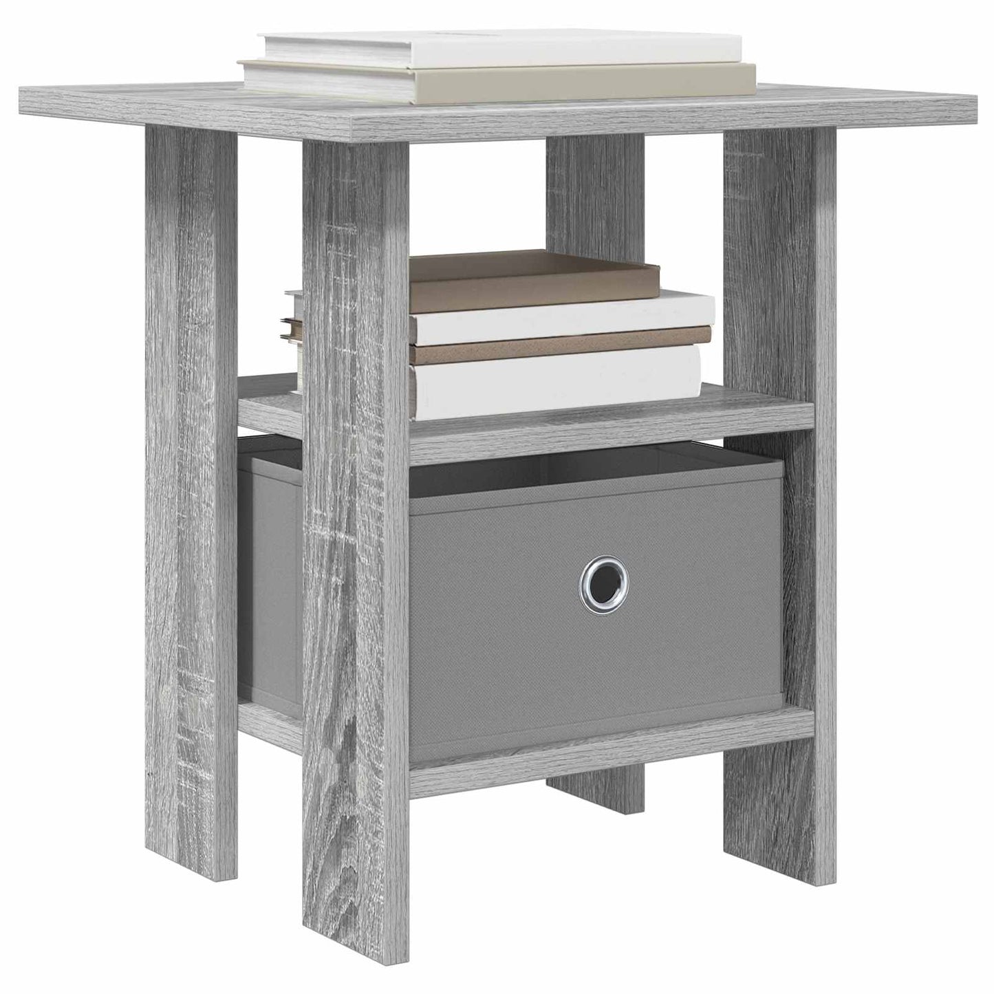 Nachttisch 2 stk. Graues Sonoma 41 x 40 x 45 cm Holzwerkstoff