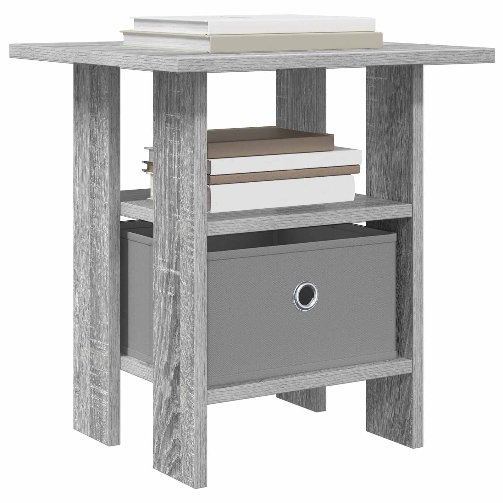 Nachttisch 2 stk. Graues Sonoma 41 x 40 x 45 cm Holzwerkstoff