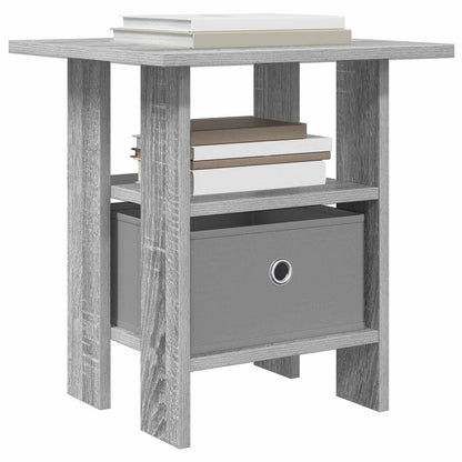 Nachttisch 2 stk. Sonoma-Grau 41 x 40 x 45 cm Holzwerkstoff