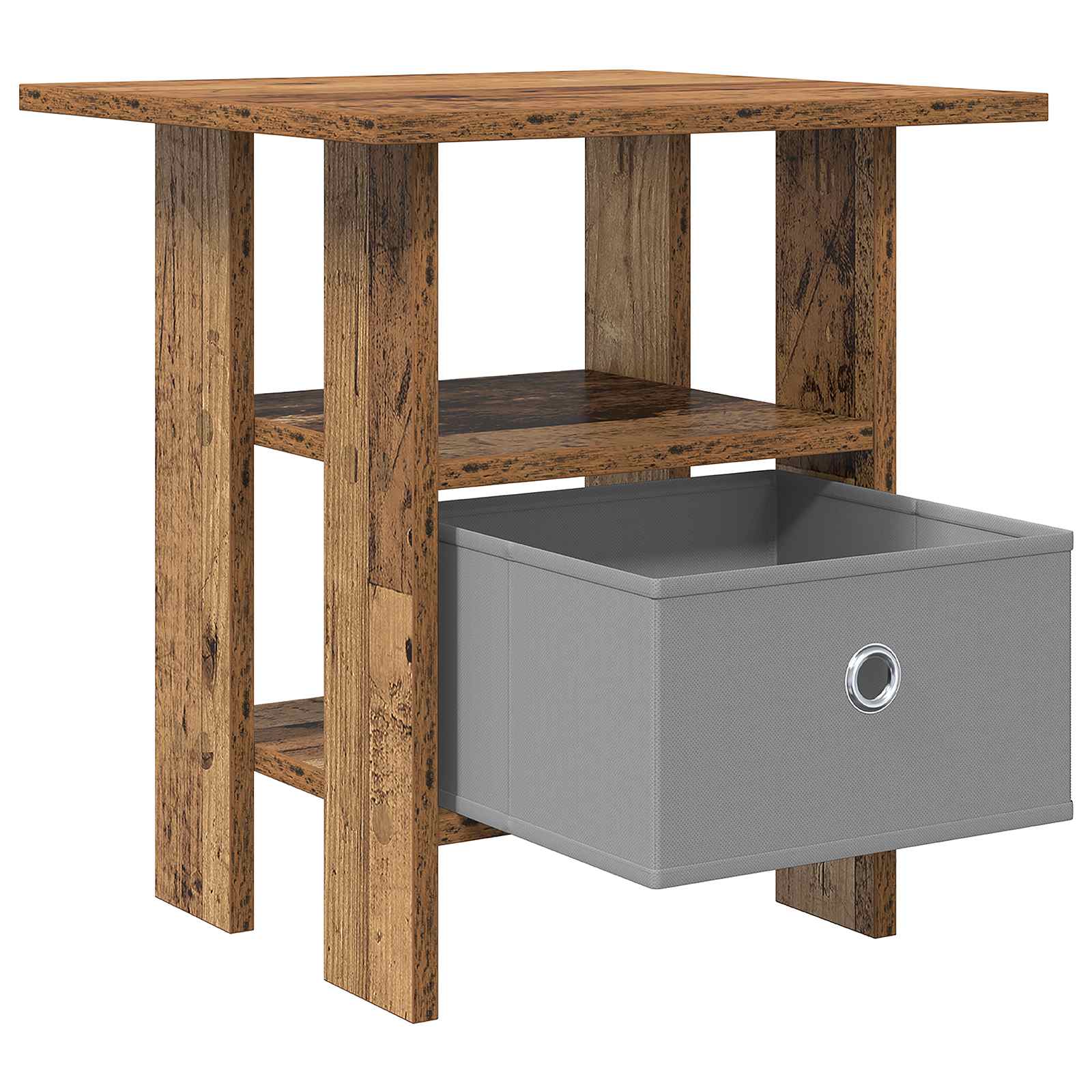Nachttisch 2 stk. Altholz 41 x 40 x 45 cm Holzwerkstoff