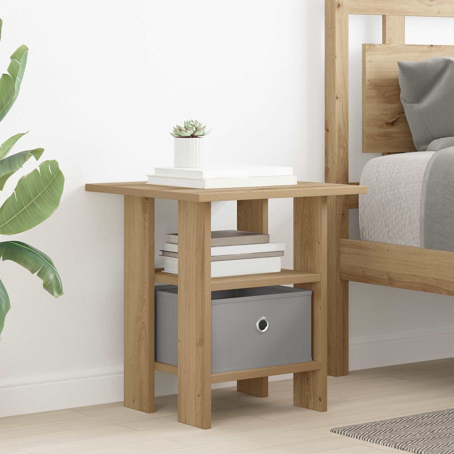 Nachttisch 2 stk. Artisan-Eiche 41 x 40 x 45 cm Holzwerkstoff