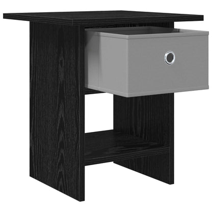 Nachttisch 2 Stk. Schwarz Eichen-Optik 41 x 40 x 45 cm