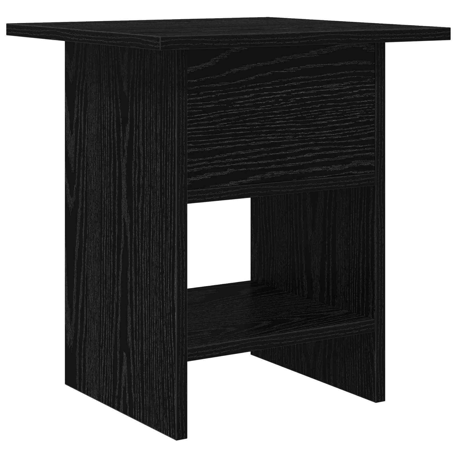 Nachttisch 2 Stk. Schwarz Eichen-Optik 41 x 40 x 45 cm