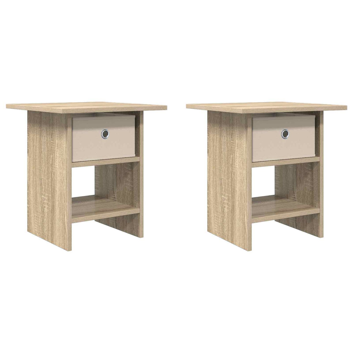 Nachttisch 2 Stk. Sonoma-Eiche 41 x 40 x 45 cm Holzwerkstoff