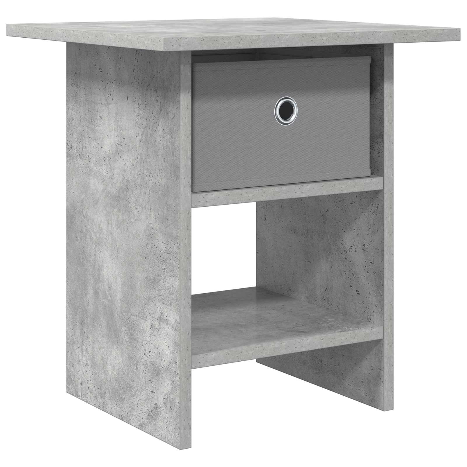 Nachttisch Betongrau 41 x 40 x 45 cm Holzwerkstoff