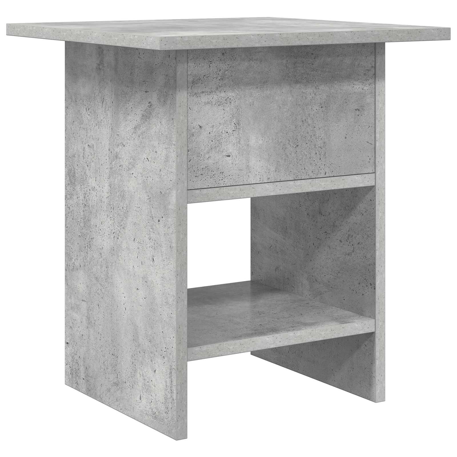 Nachttisch Betongrau 41 x 40 x 45 cm Holzwerkstoff