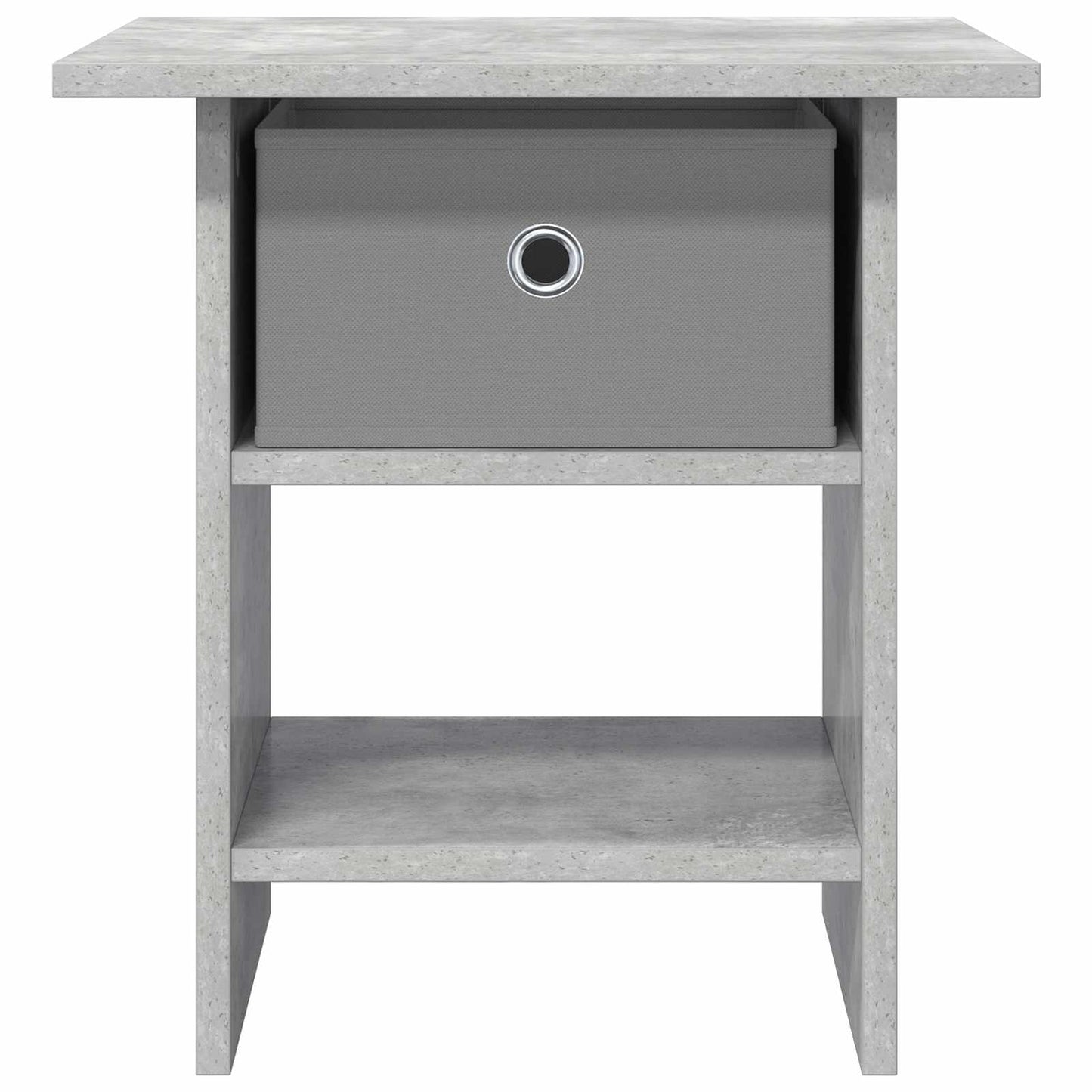 Nachttisch Betongrau 41 x 40 x 45 cm Holzwerkstoff
