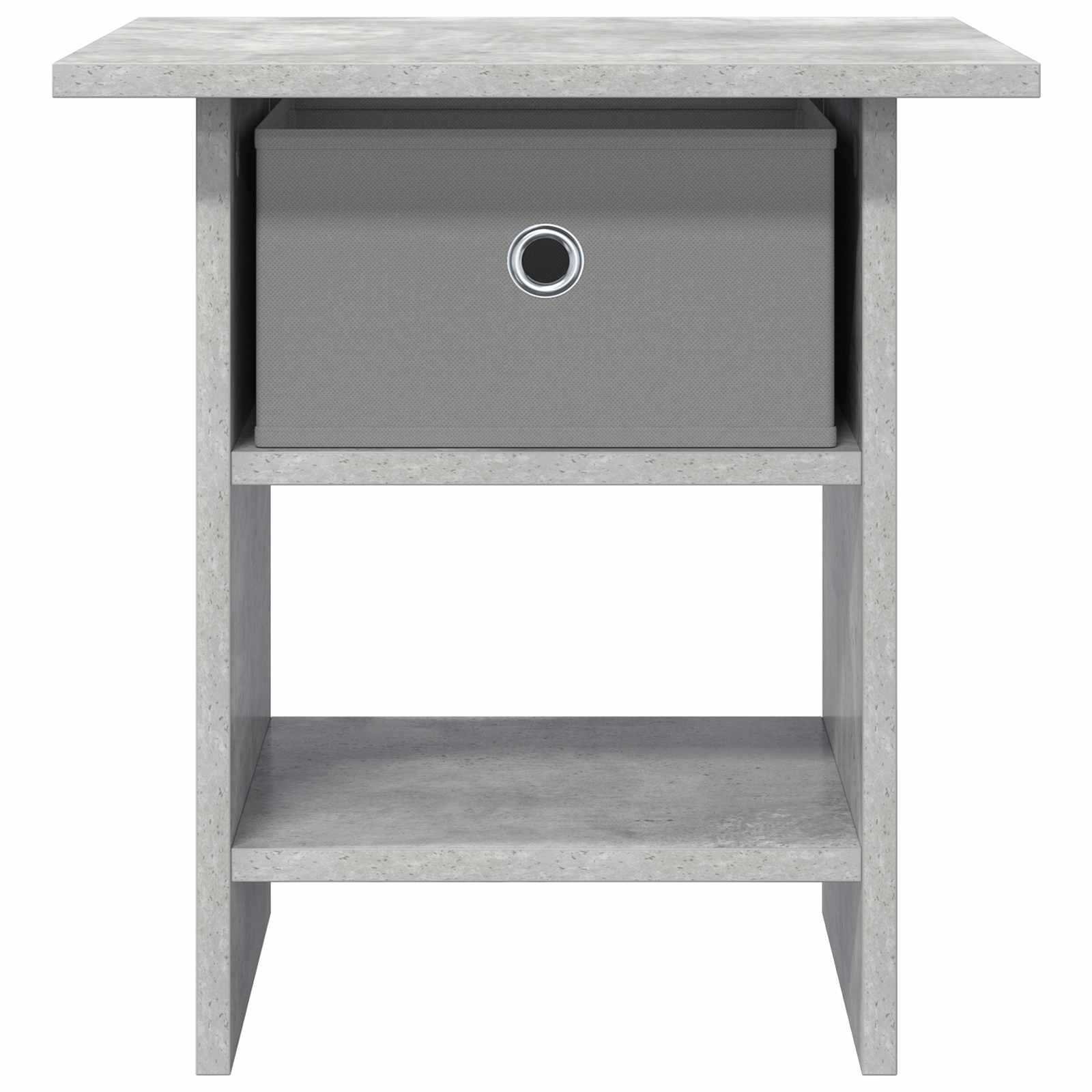 Nachttisch Betongrau 41 x 40 x 45 cm Holzwerkstoff