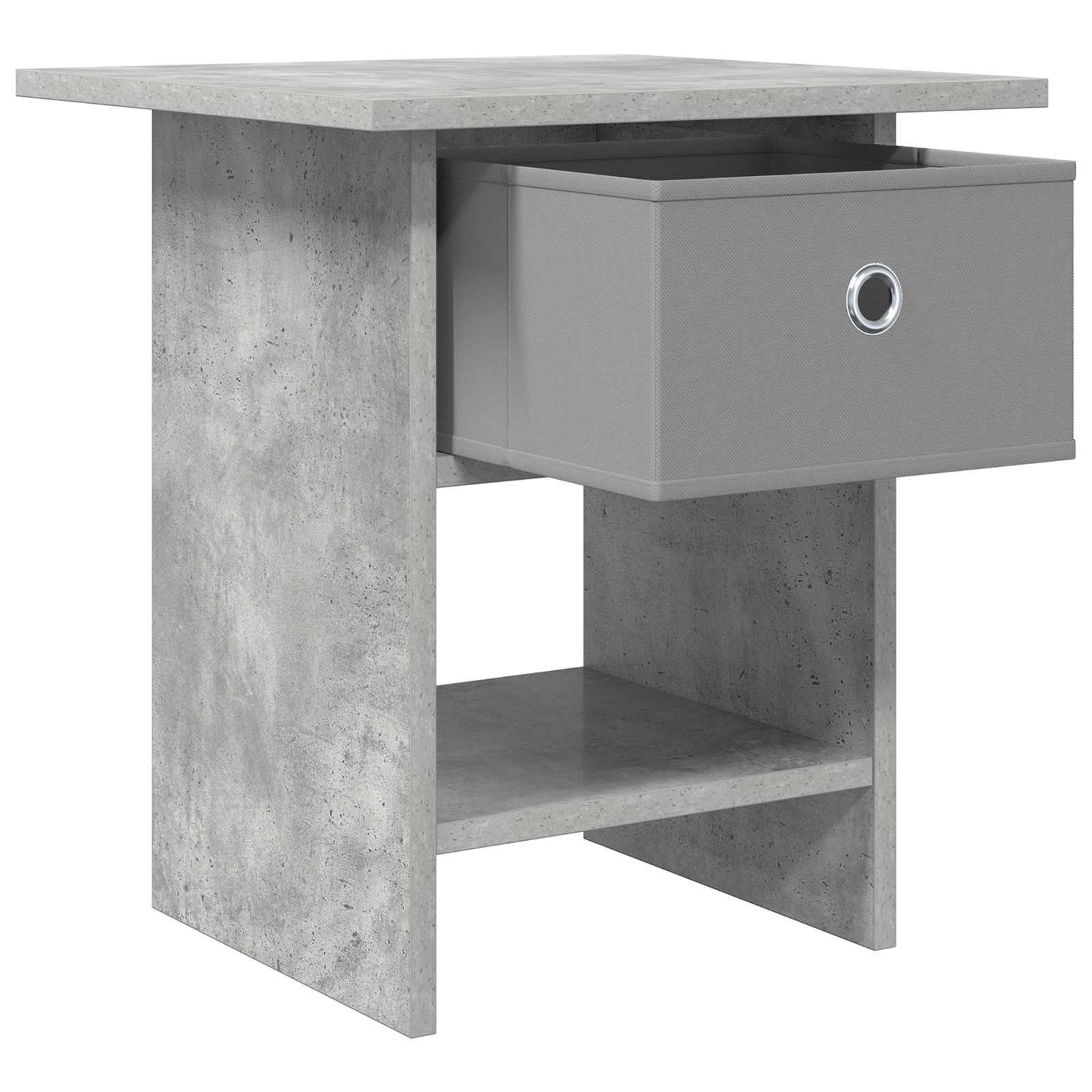 Nachttisch 2 Stk. Betongrau 41 x 40 x 45 cm Holzwerkstoff