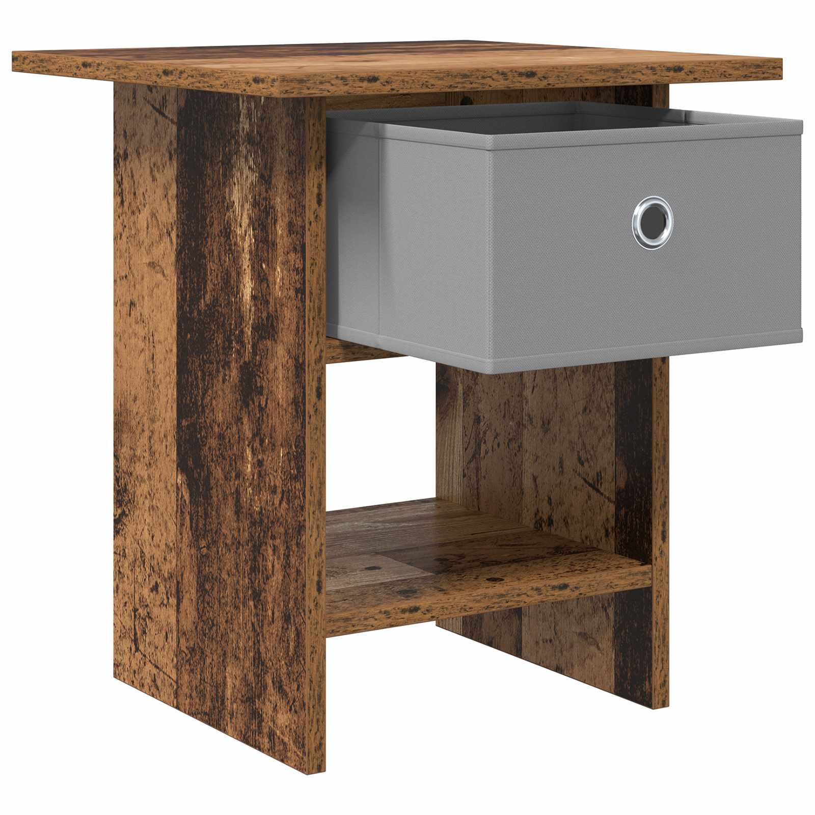 Nachttisch 2 Stk. Altholz 41 x 40 x 45 cm Holzwerkstoff