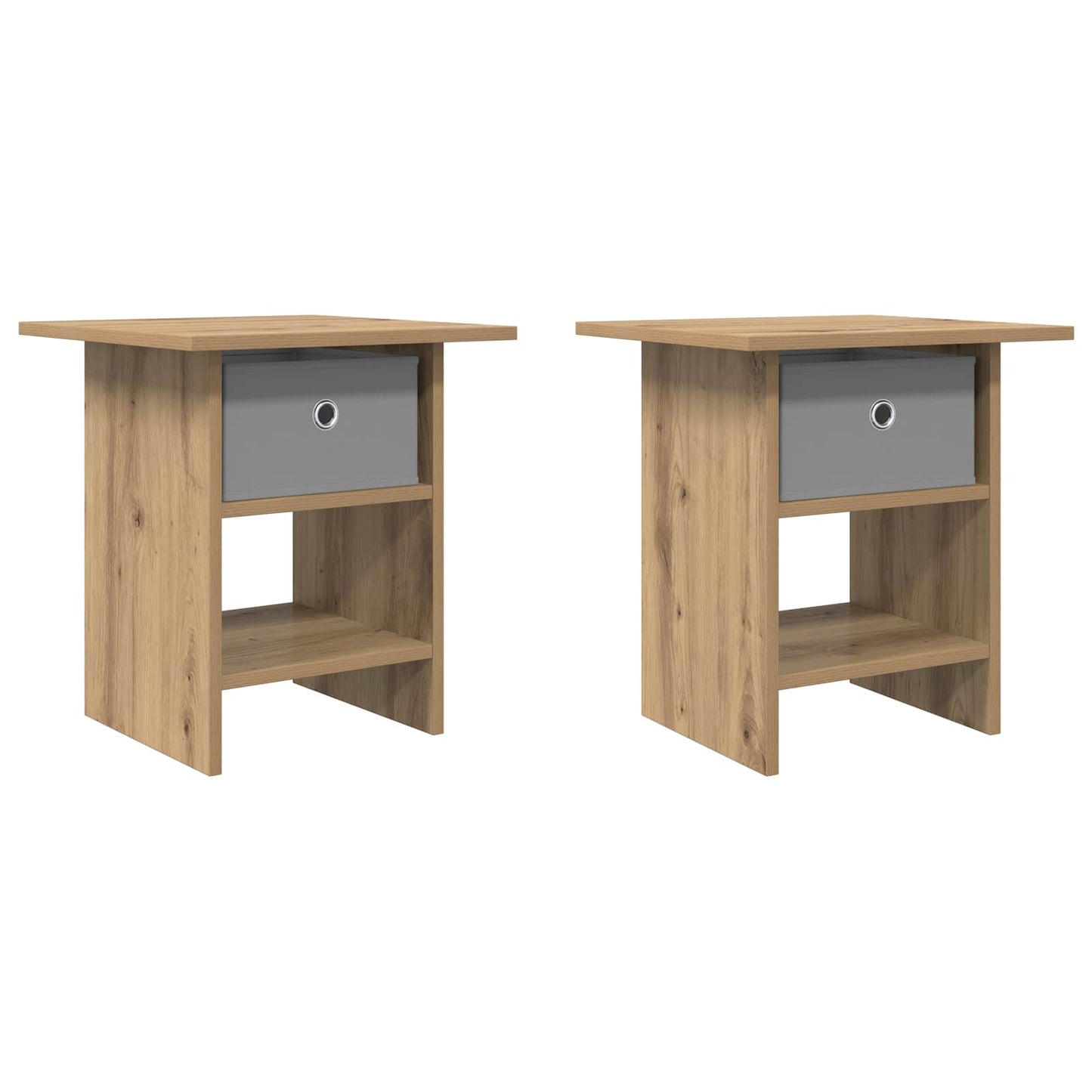Nachttisch 2 Stk. Artisan-Eiche 41 x 40 x 45 cm Holzwerkstoff