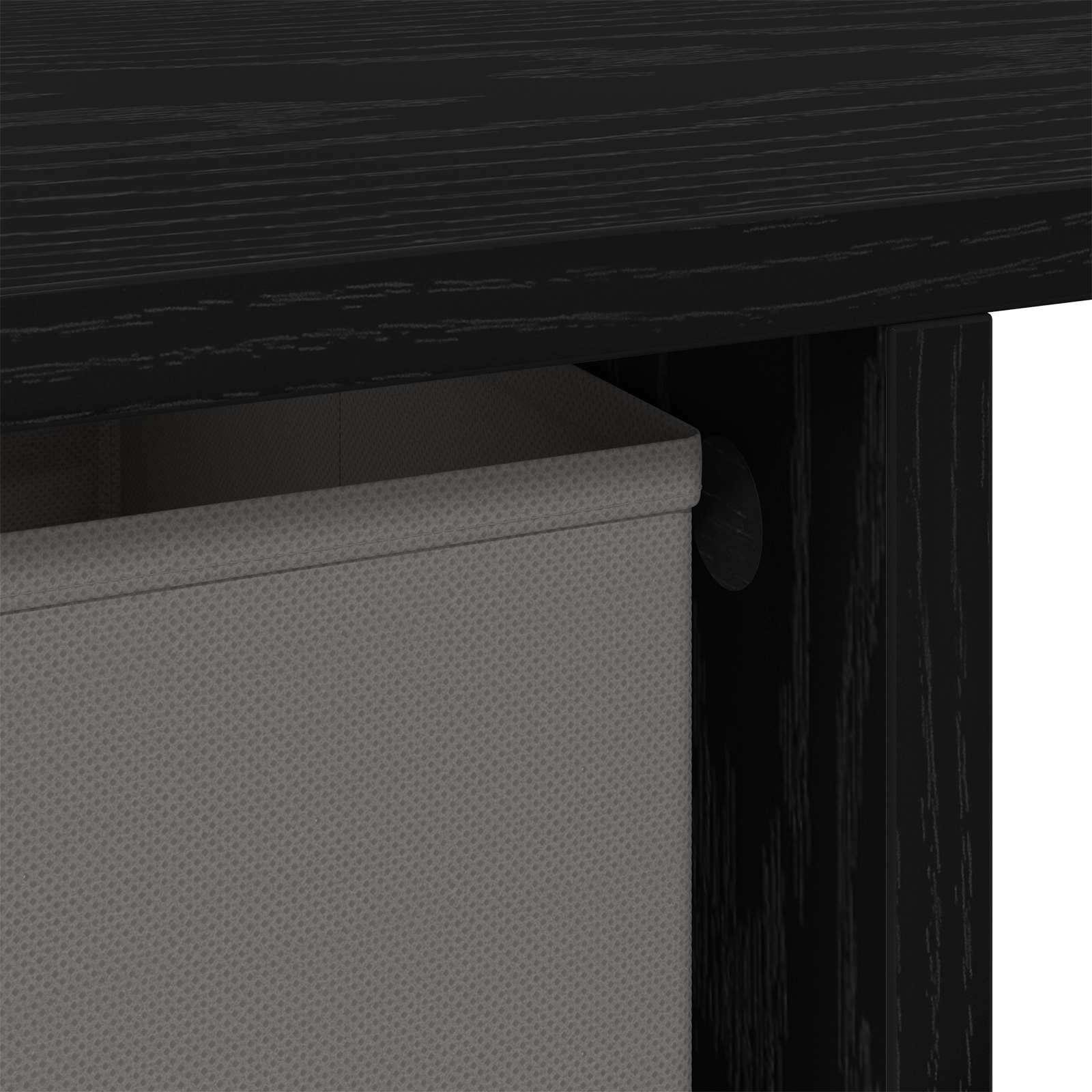 Schreibtisch Schwarz Eichen-Optik 100 x 40 x 75 cm