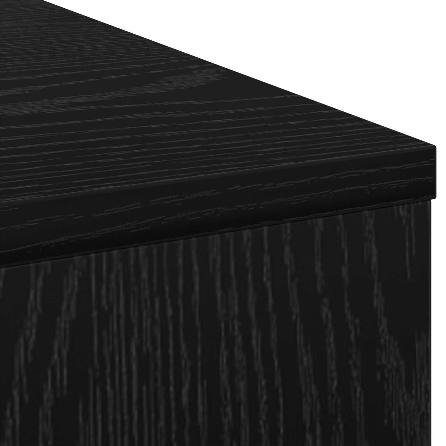 Schreibtisch Schwarz Eichen-Optik 100 x 40 x 75 cm