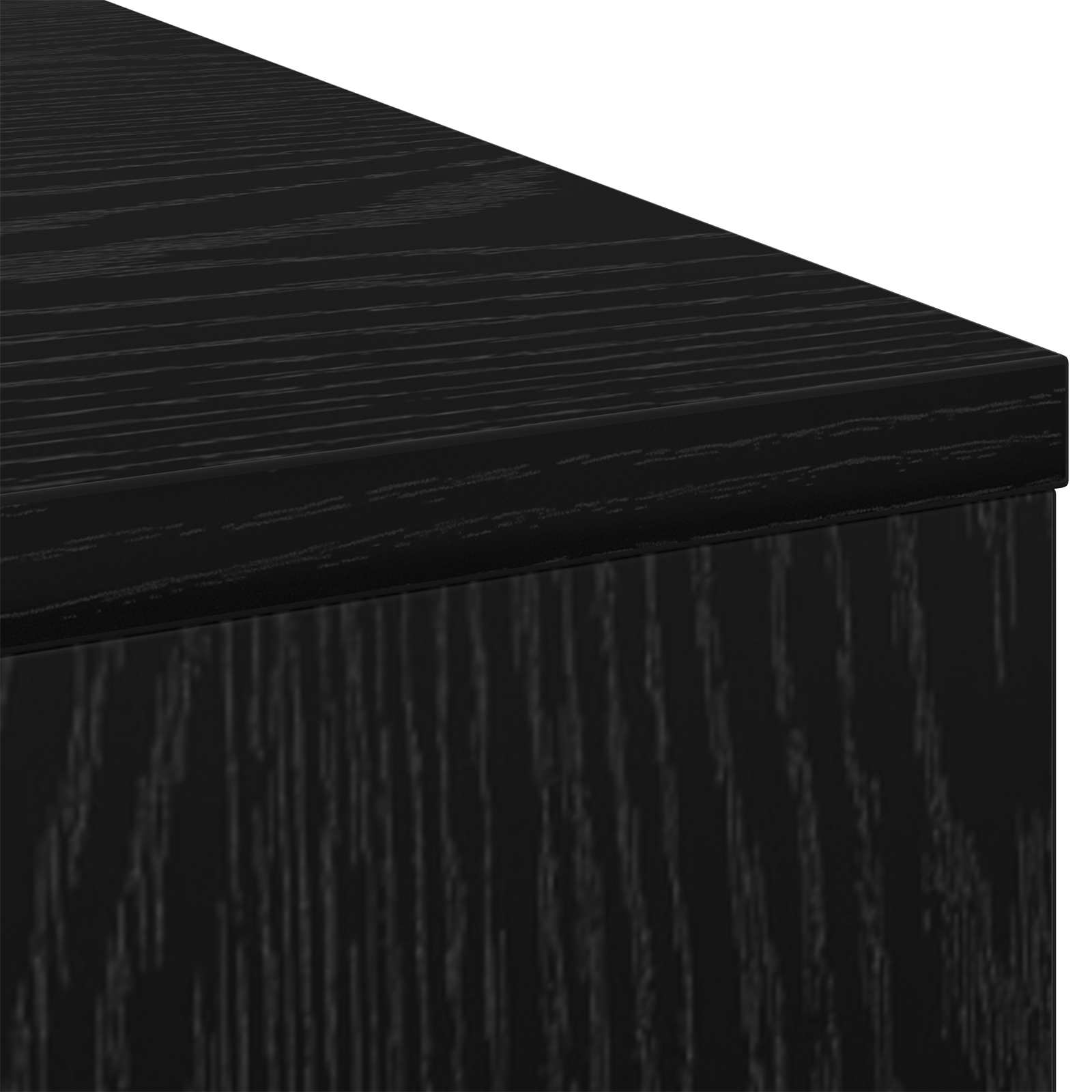 Schreibtisch Schwarz Eichen-Optik 100 x 40 x 75 cm