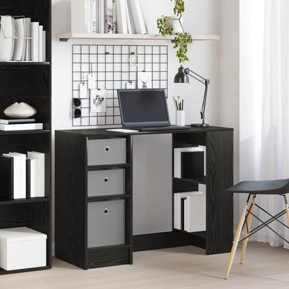 Schreibtisch Schwarz Eichen-Optik 100 x 40 x 75 cm