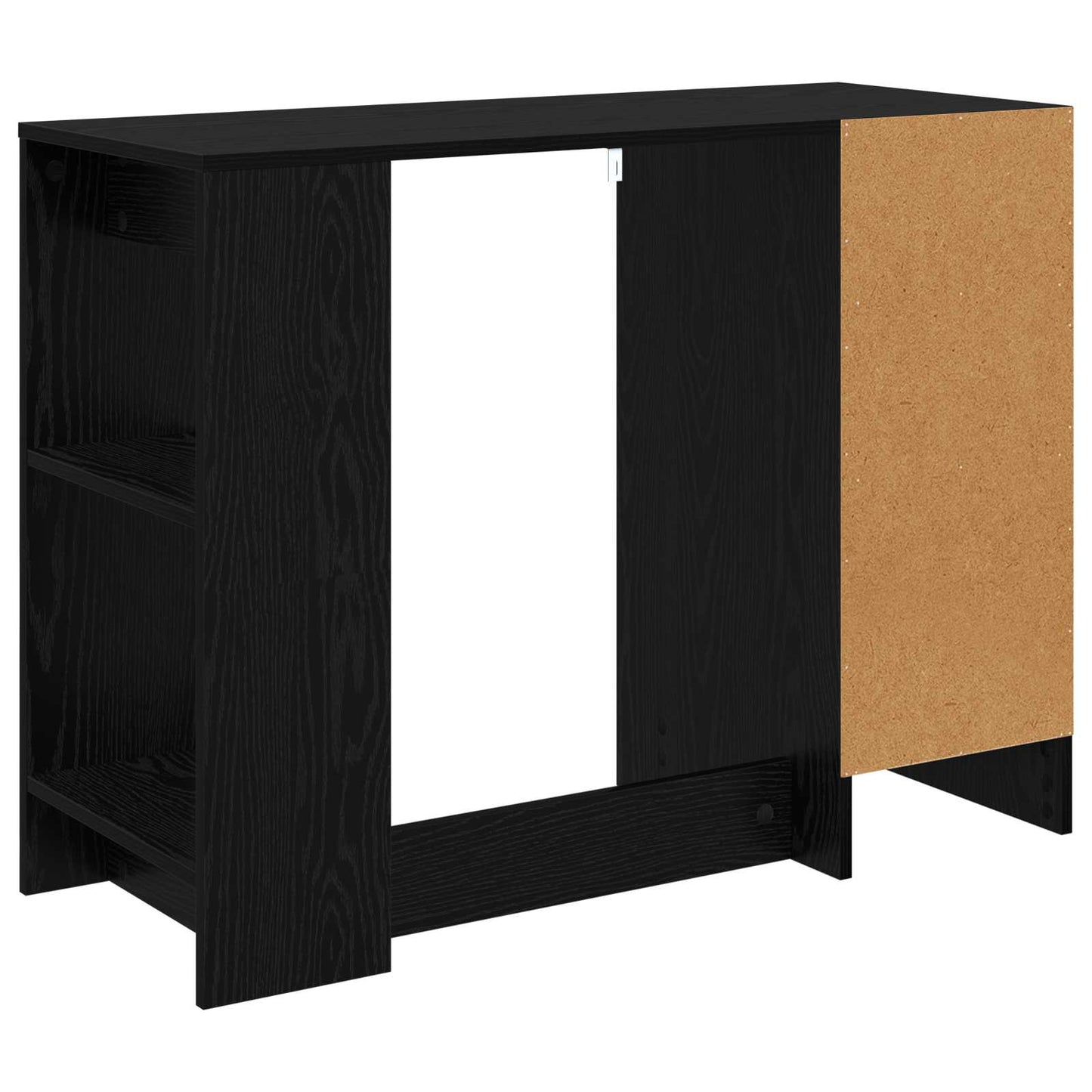 Schreibtisch Schwarz Eichen-Optik 100 x 40 x 75 cm