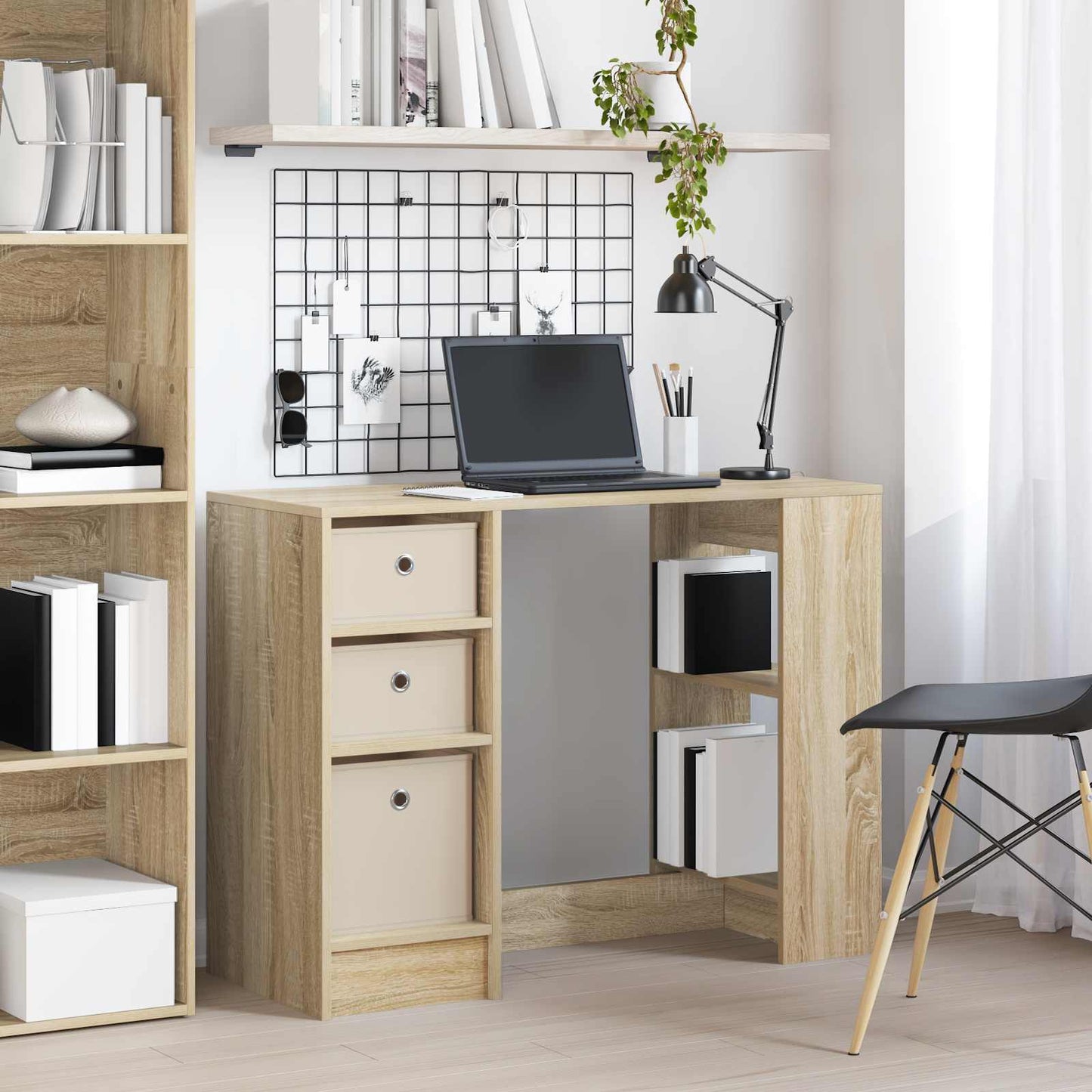 Schreibtisch Sonoma-Eiche 100 x 40 x 75 cm Holzwerkstoff