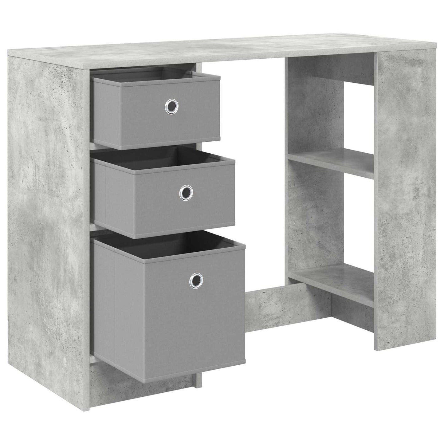Schreibtisch Betongrau 100 x 40 x 75 cm Holzwerkstoff