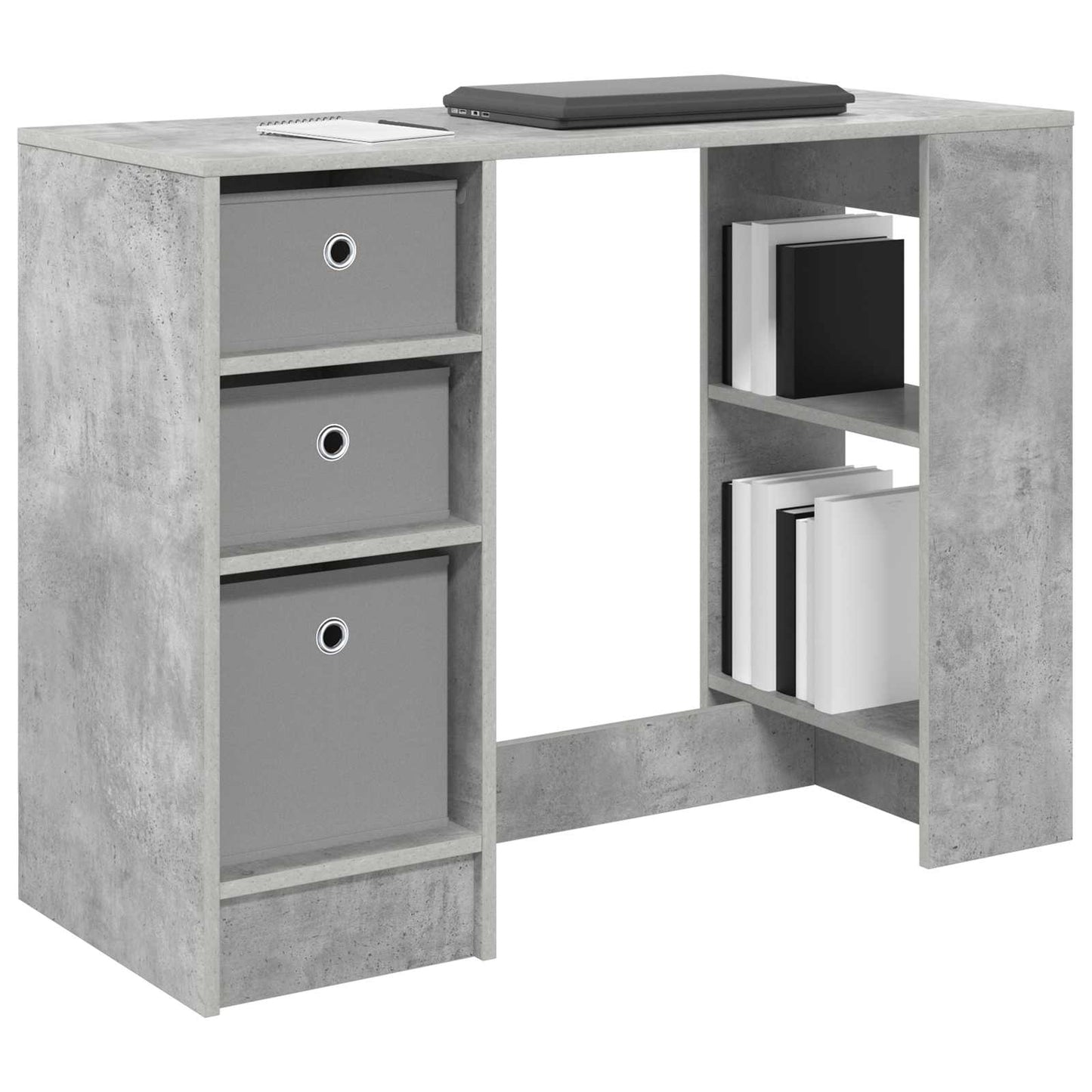 Schreibtisch Betongrau 100 x 40 x 75 cm Holzwerkstoff
