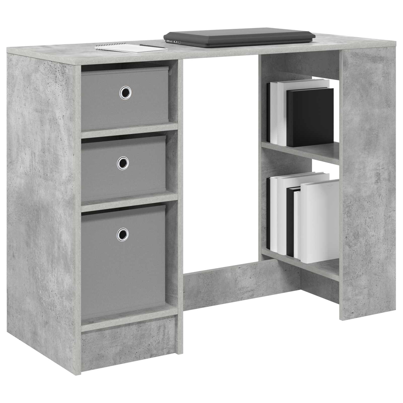 Schreibtisch Betongrau 100 x 40 x 75 cm Holzwerkstoff